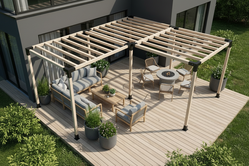 Triple & L-Shaped Pergolas