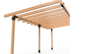 Двойна LuxShade WallGrid – Пергола със стенен монтаж (6м x 3м)