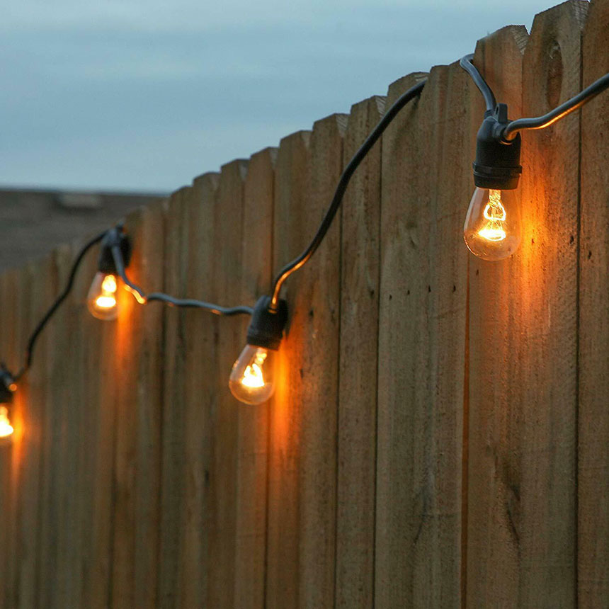 Гирлянда с фасунги 15×E27 5 м IP44 – Lightex