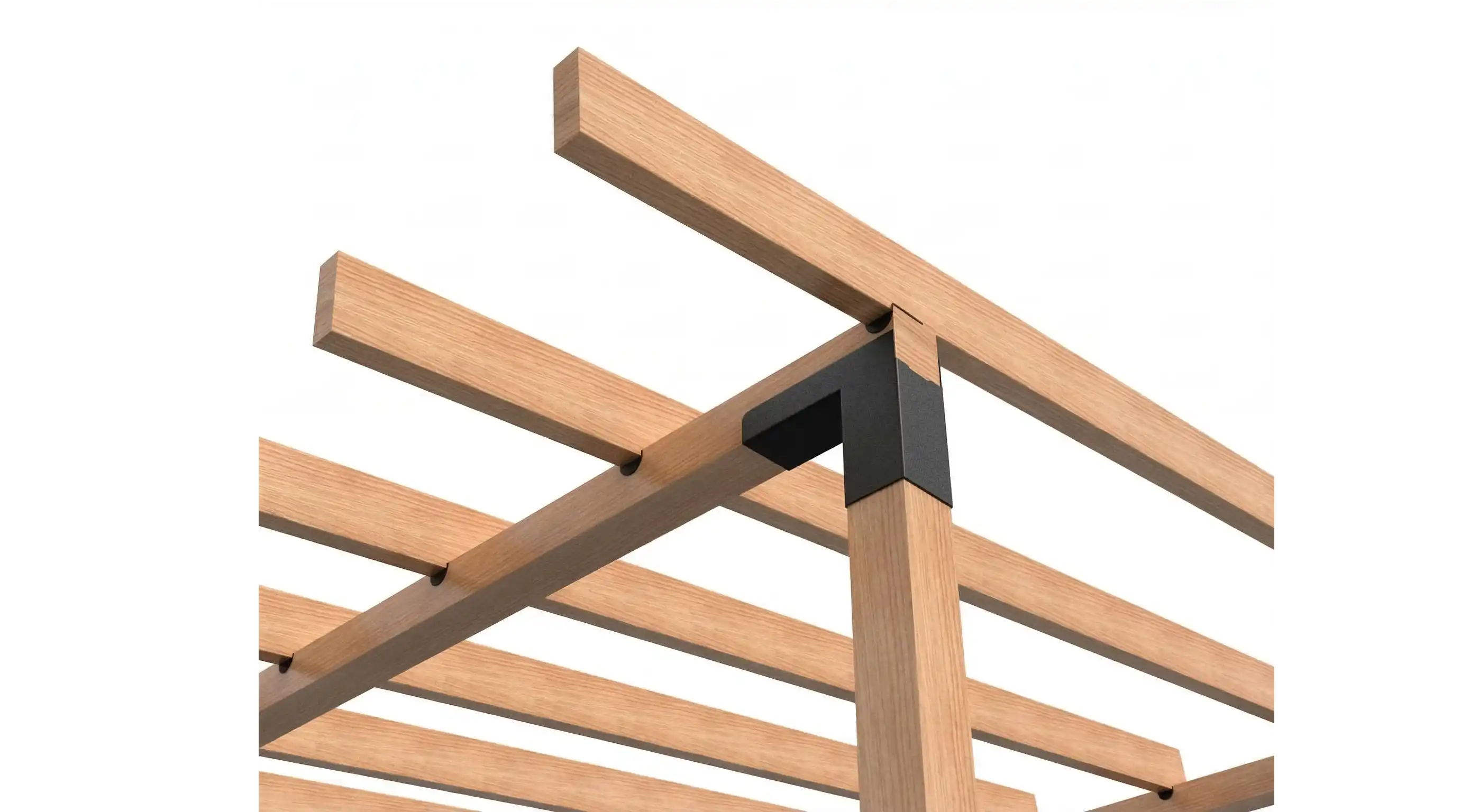 Двойна LuxShade WallGrid – Пергола със стенен монтаж (6м x 3м)