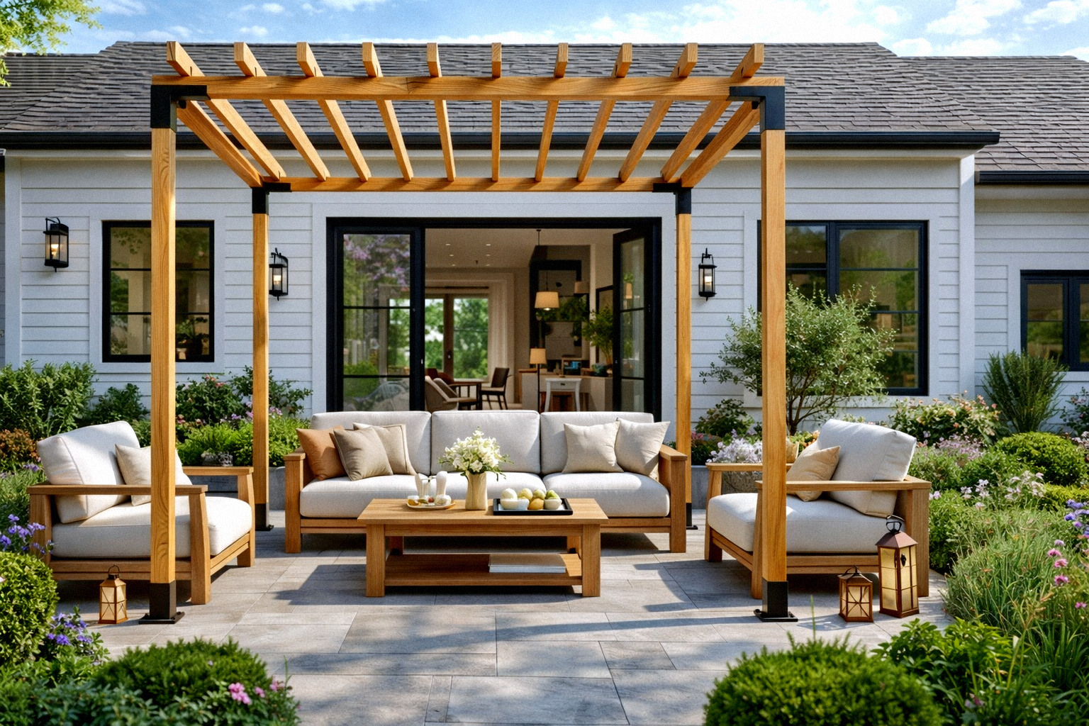 Пергола LuxShade Classic – Елегантност и Функционалност (3 x 3 м)