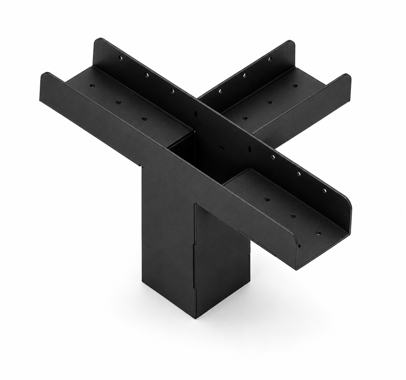T451010Open – Страничен Конектор 4 Рамена 5° за греда 10×10 см – LuxShade
