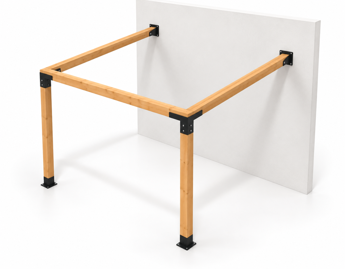 LuxShade Patio – Модулен стенен навес 2,85×2,85 м