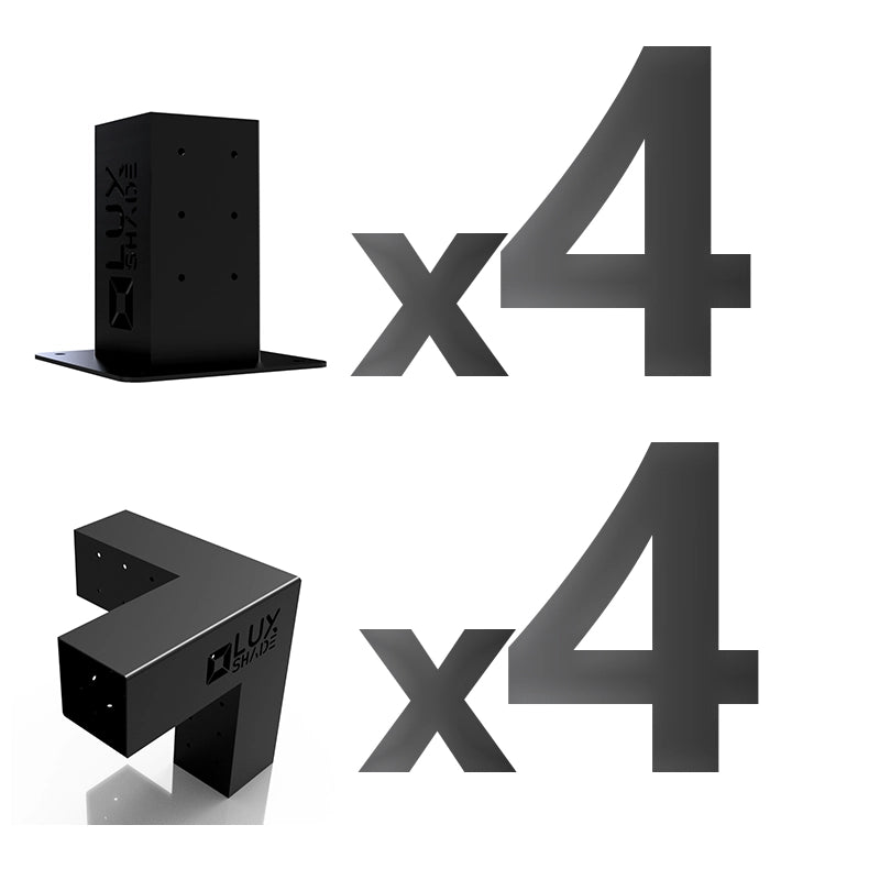 Two black metal brackets with 'UX Select' branding and 'x4' text on a white background.
