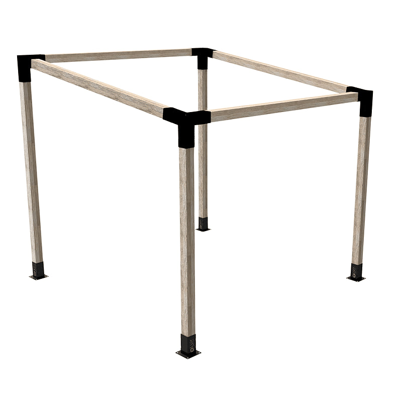 Комплект за Единична Пергола с 8° наклон 285x285x265