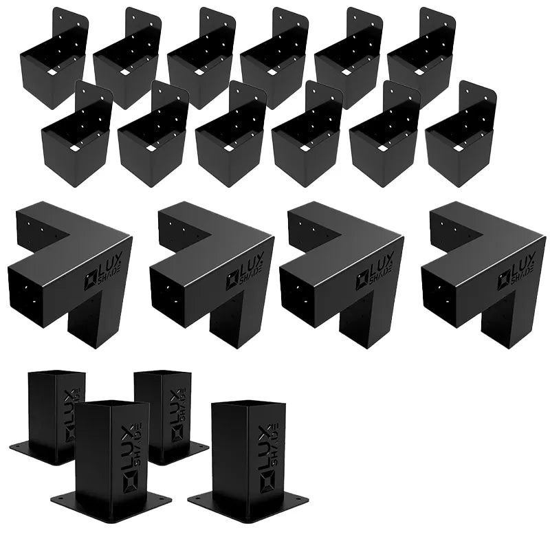 Единична Модулна Пергола LuxShade с напречни греди 6бр. - 285cм x 285см x 270см