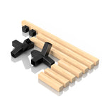 Модулна стойка за хамак с метални конектори и KVH греди 10см x 10см