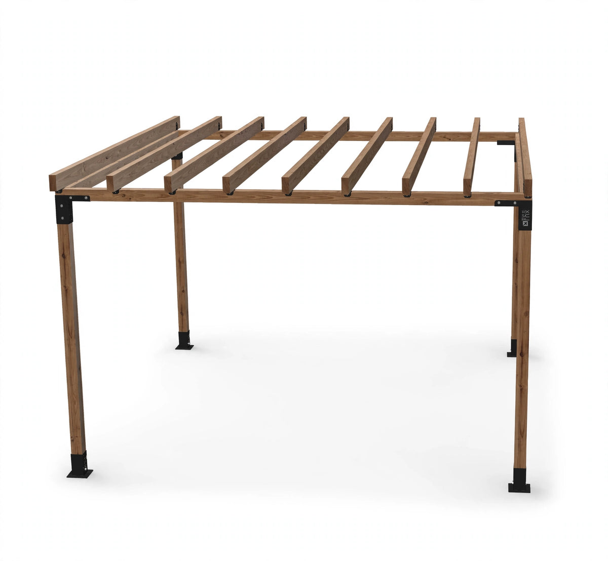 LuxShade Classic – Пергола 4×4 м с 9 напречни греди