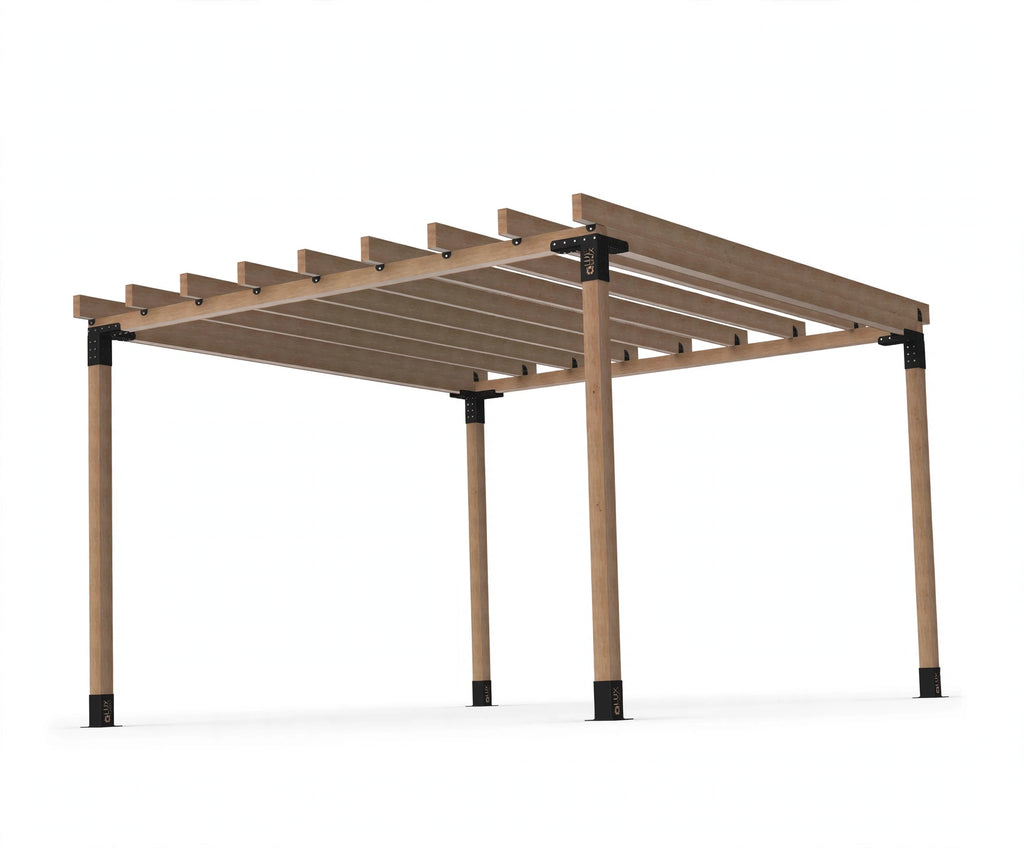 LuxShade Classic – Пергола 4×4 м с 9 напречни греди