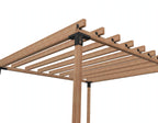 LuxShade Classic – Пергола 4×4 м с 9 напречни греди