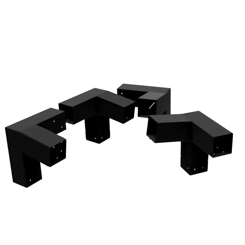 Конектор за греди Perun с 3 рамена и 8° наклон за греди 100мм /100мм