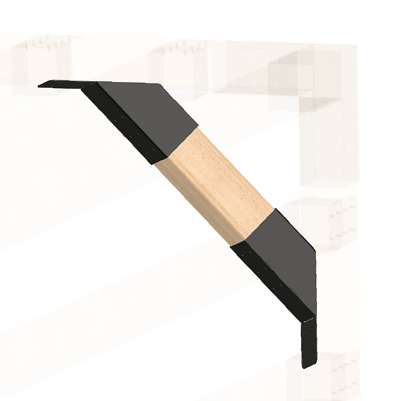 (2 бр. комплект) Конектори/Планки за укрепване на Пергола – 45-градусов наклон за греда 10см x 10см