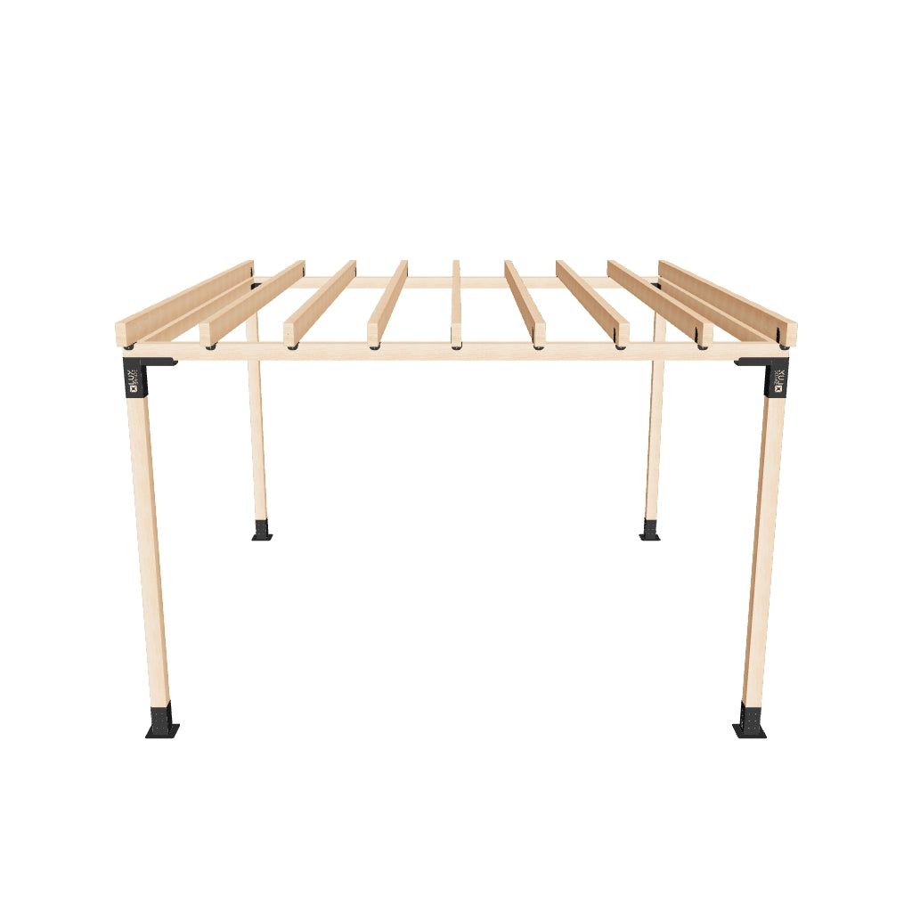 LuxShade Classic – Пергола 4×4 м с 9 напречни греди