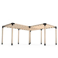 Тройна Модулна Г- образна Пергола LuxShade със напречни греди  - 560cм x 560см x 250см
