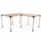 Тройна Модулна Г- образна Пергола LuxShade със напречни греди  - 560cм x 560см x 250см